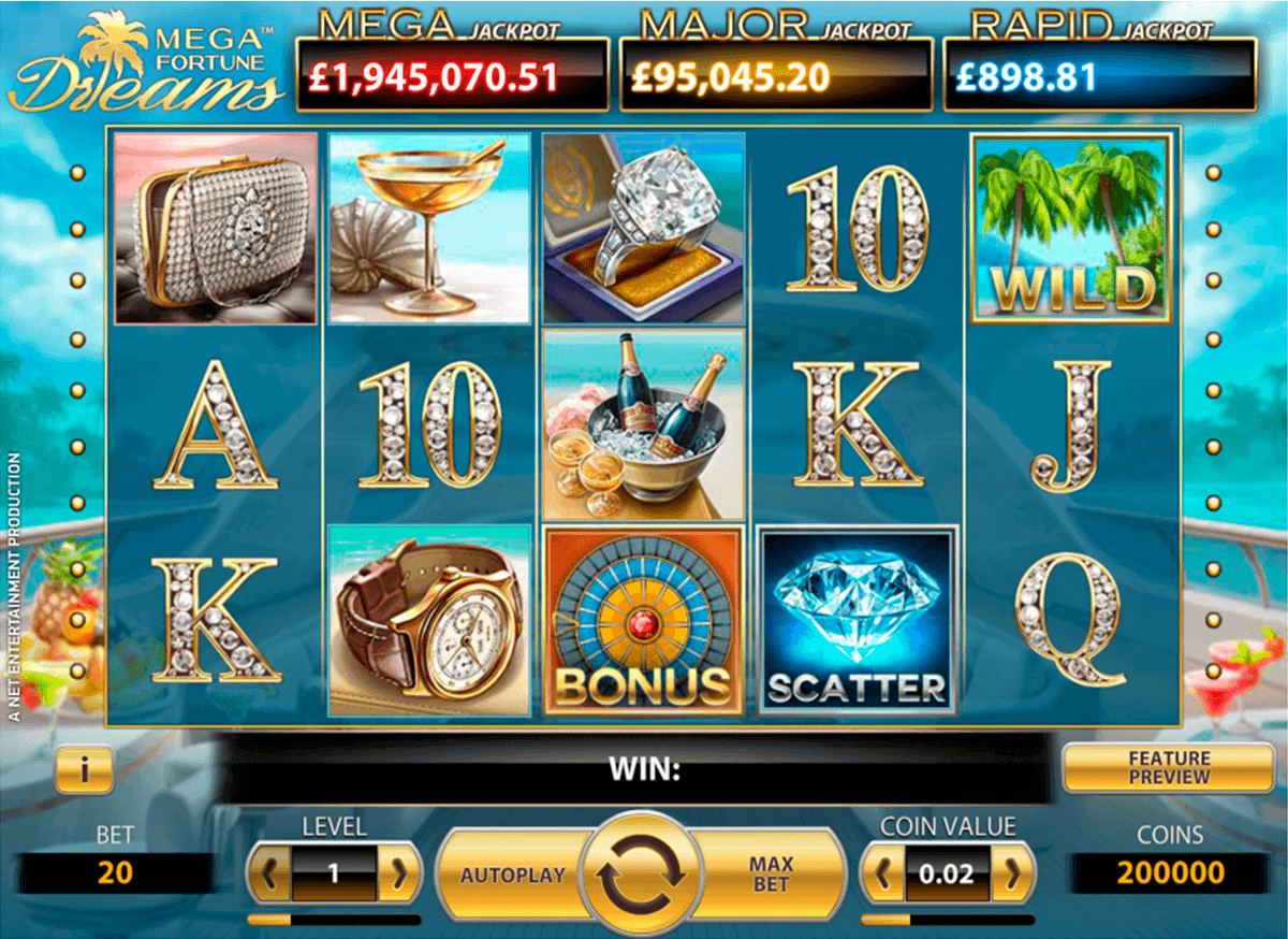 mega fortune dreams netent casino slots 