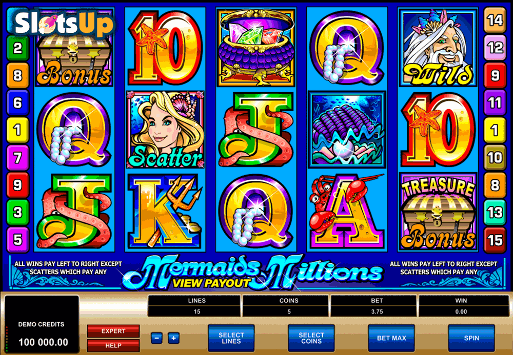 mermaids millions microgaming casino slots 