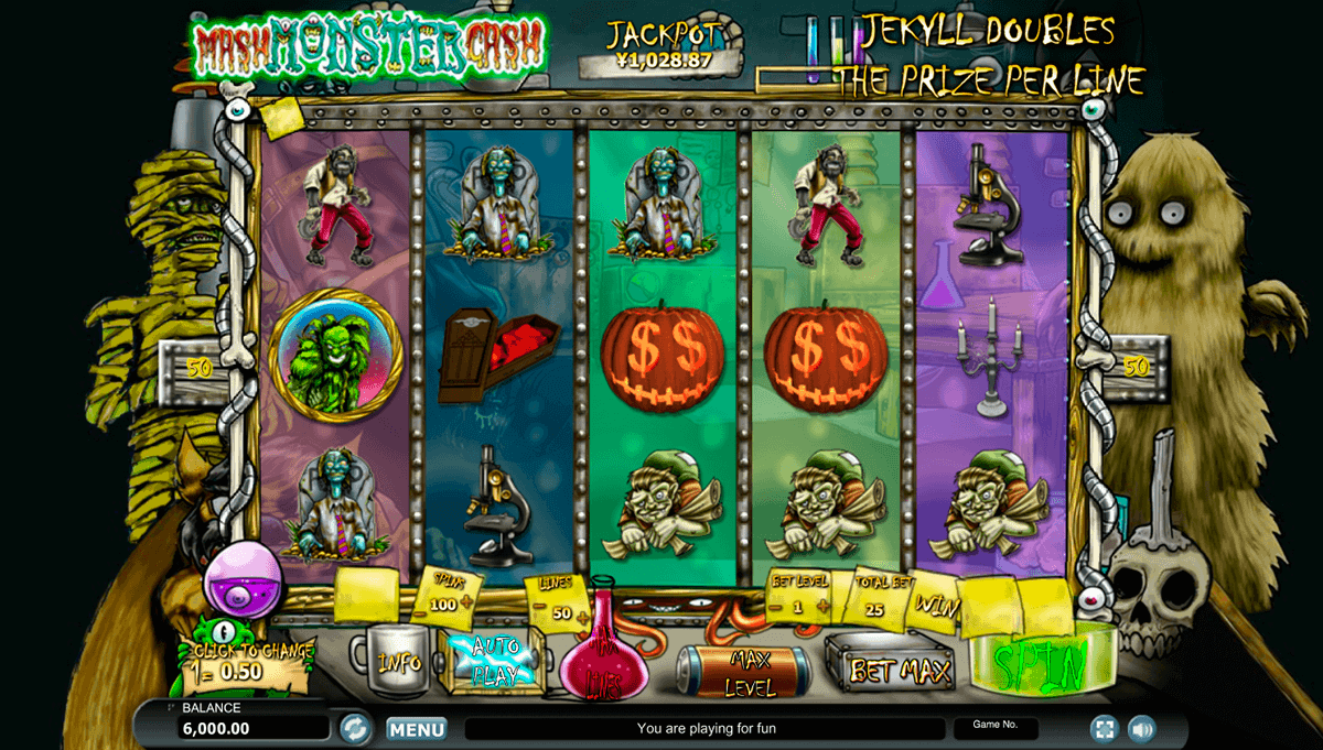 monster mash cash habanero slot machine 