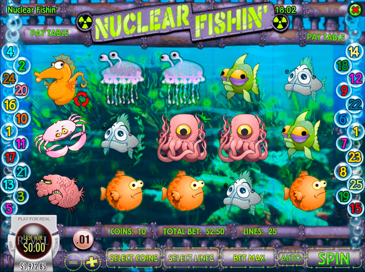 nuclear fishin rival casino slots 