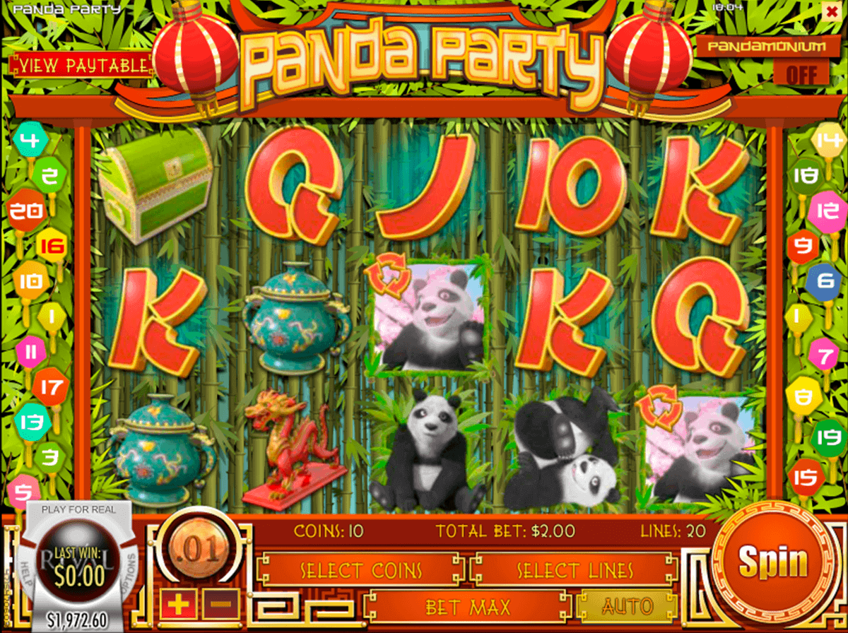 panda party rival casino slots 