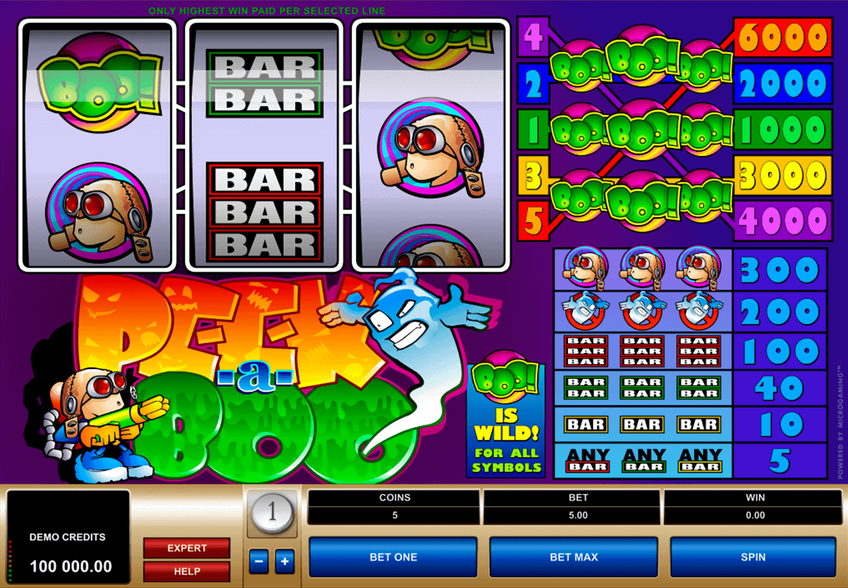 peek a boo microgaming casino slots 