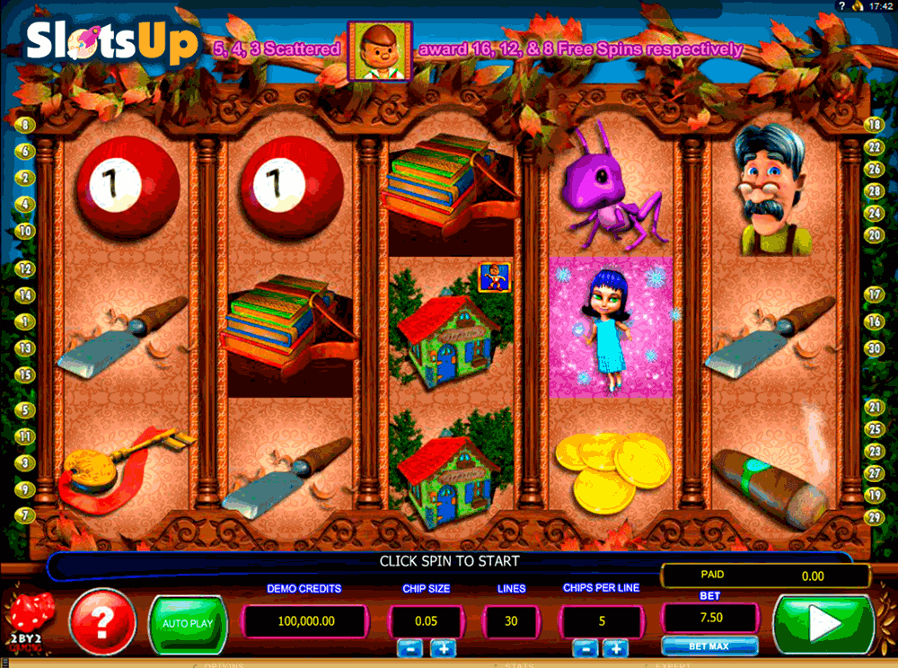 pinocchios fortune 2by2 gaming casino slots 