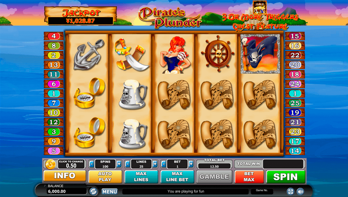 pirates plunder habanero slot machine 