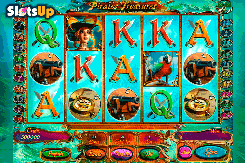 pirates treasures playson casino slots 