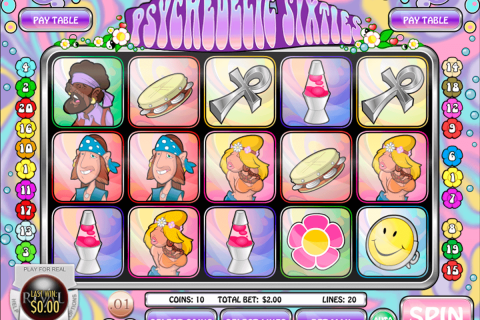 Psychedelic Sixties Rival Casino Slots 