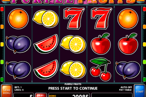 Purple Fruits Casino Technology Slot Machine 