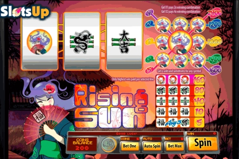 Rising Sun 3 Reels Saucify Casino Slots 