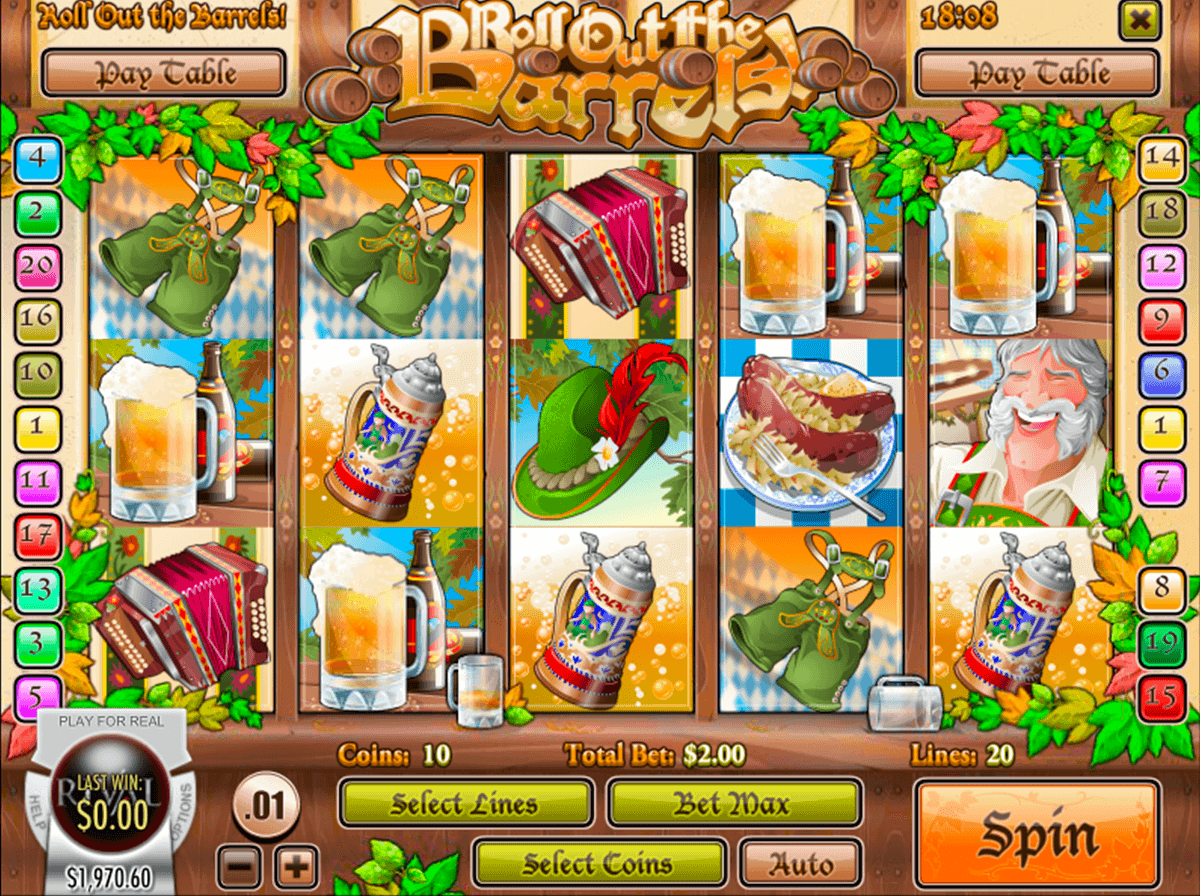 roll out the barrels rival casino slots 