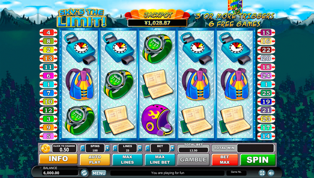 skys the limit habanero slot machine 