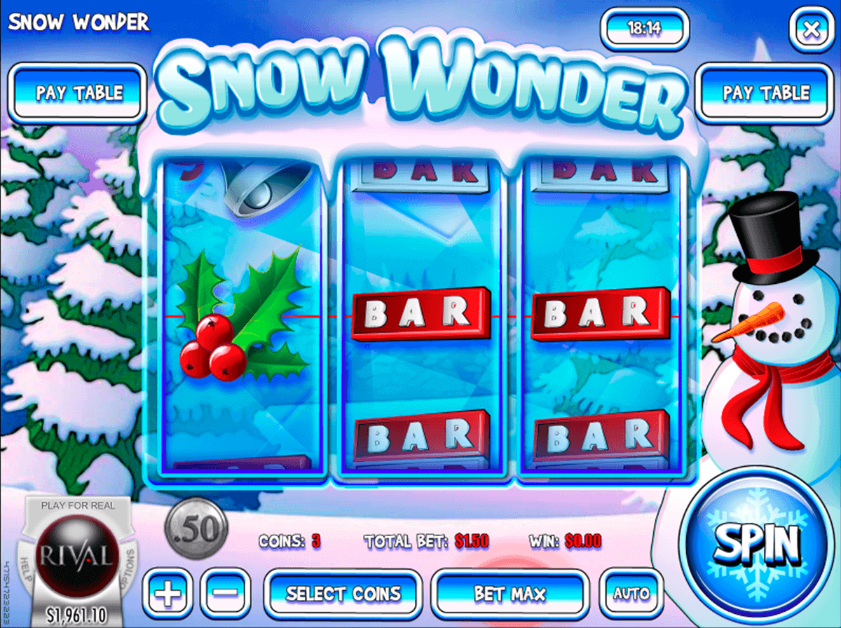 snow wonder rival casino slots 