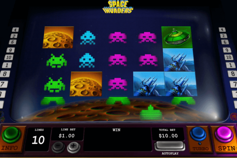Space Invaders Playtech Casino Slots 