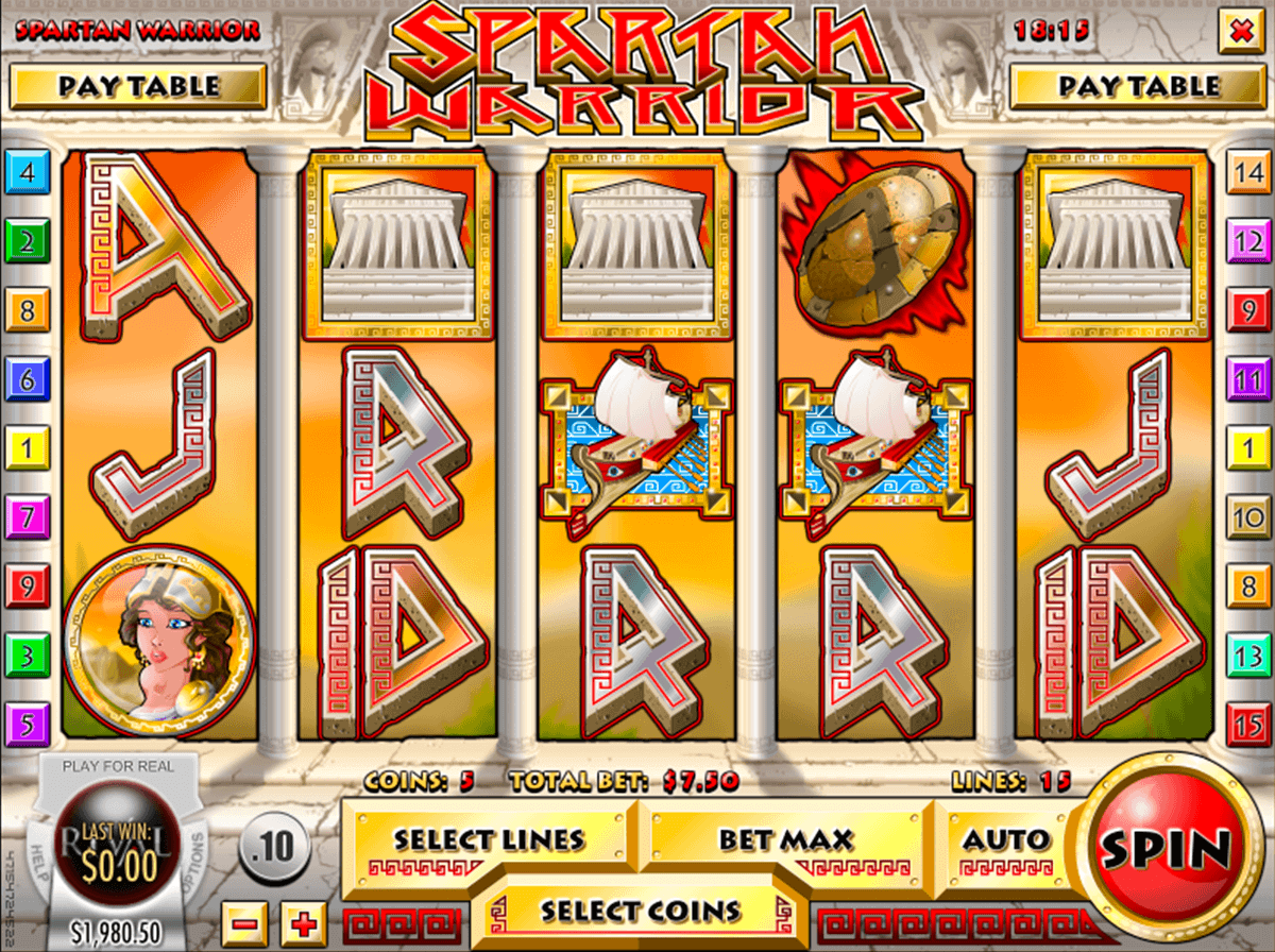 spartan warrior rival casino slots 