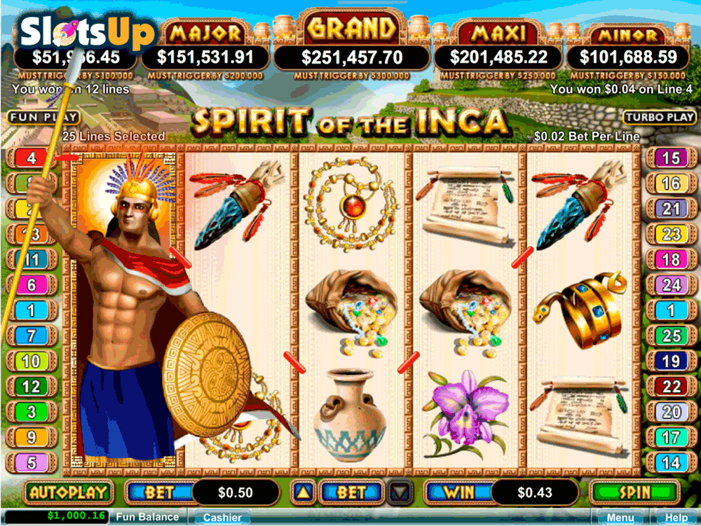 spirit of the inca rtg casino slots 