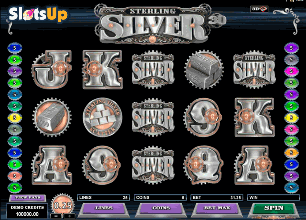 sterling silver 3d microgaming casino slots 