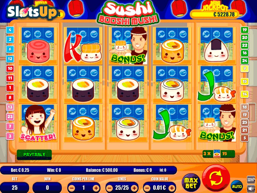 sushi booshi mushi portomaso casino slots 