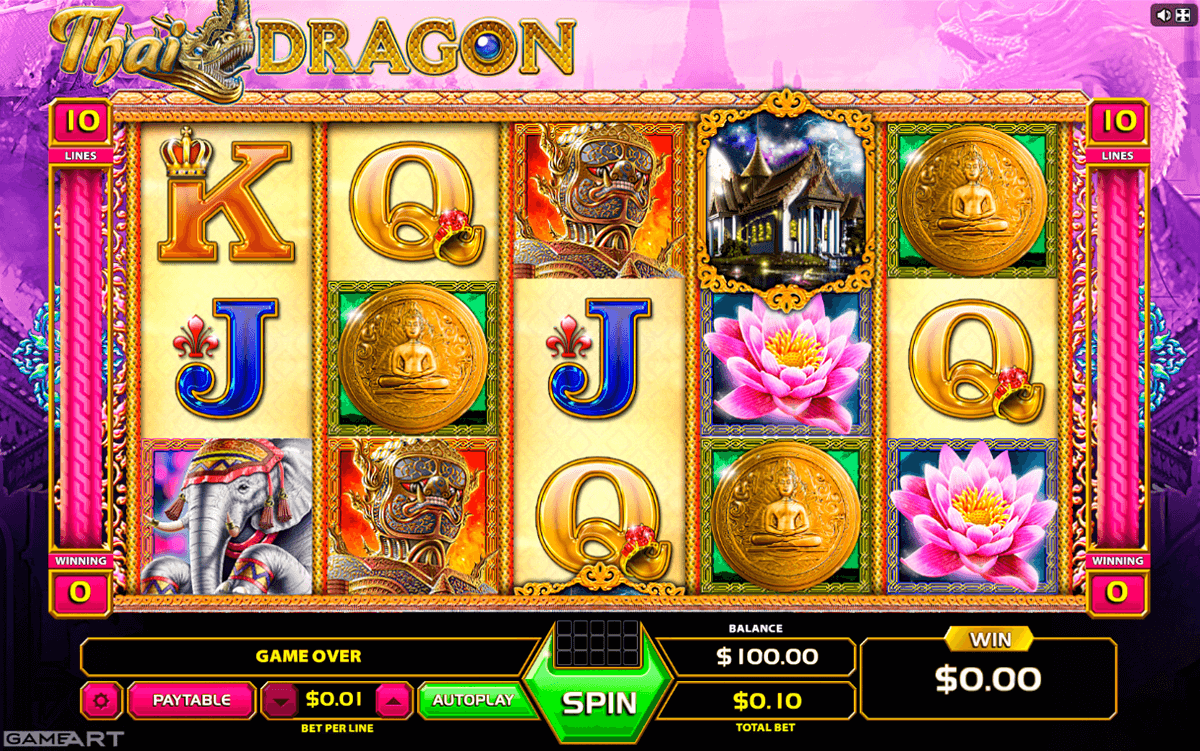thai dragon gameart slot machine 