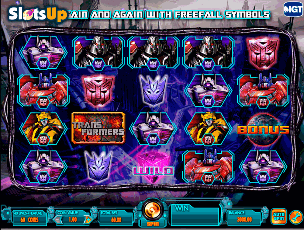 transformers battle for cybertron igt casino slots 