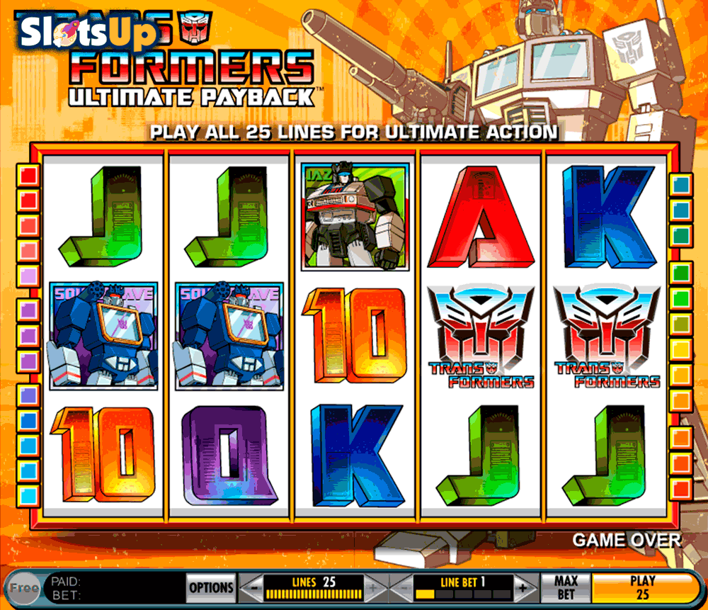 transformers ultimate payback igt casino slots 