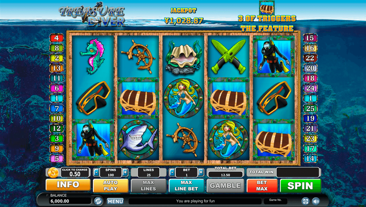 treasure diver habanero slot machine 