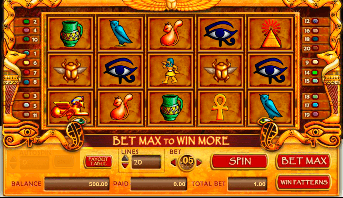 Treasure Of Isis Amaya Casino Slots 