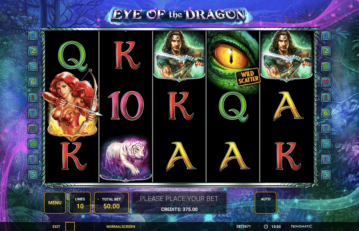 eye of the dragon novomatic casino slots 