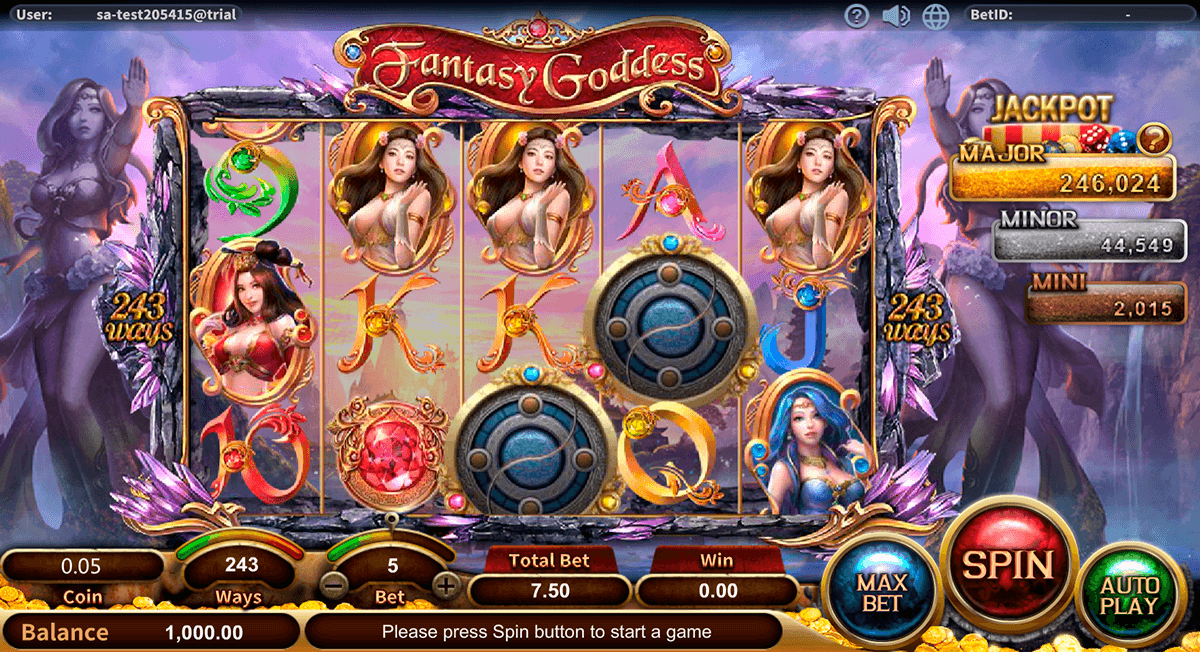 fantasy goddess sa gaming casino slots 