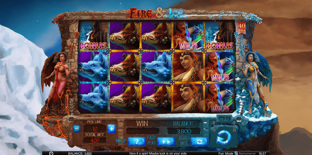 fire ice spinomenal casino slots 