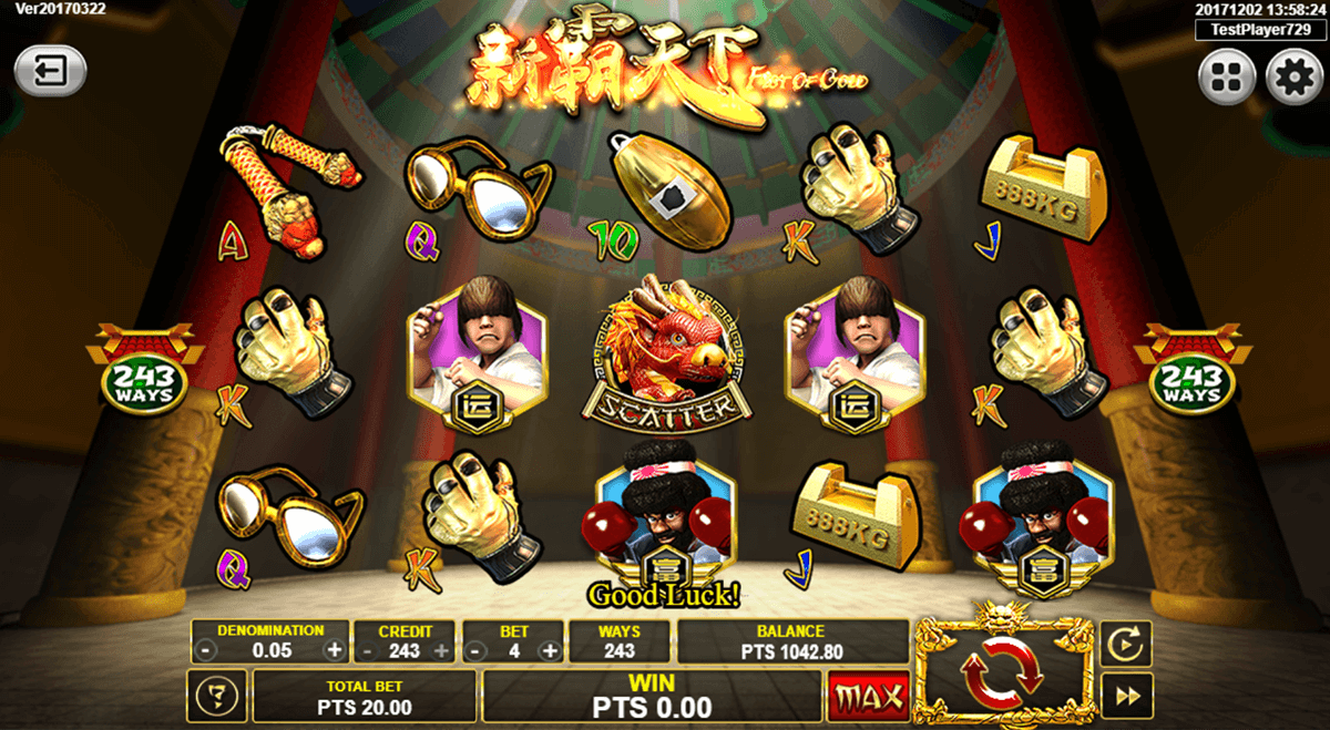 fist of gold spadegaming casino slots 