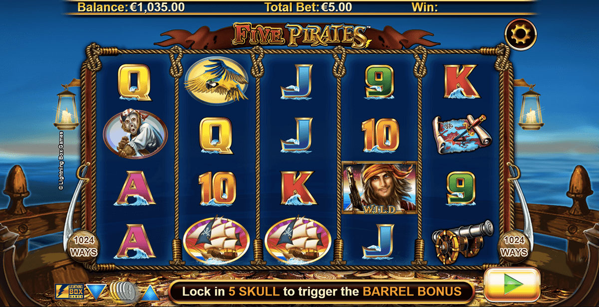 five pirates lightning box casino slots 