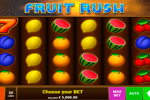 Fruit Rush Gamomat Casino Slots 