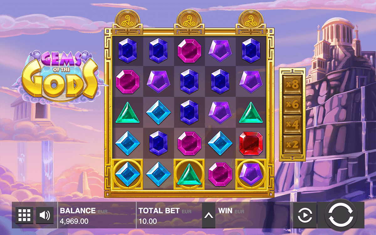 gems of the gods push gaming casino slots 