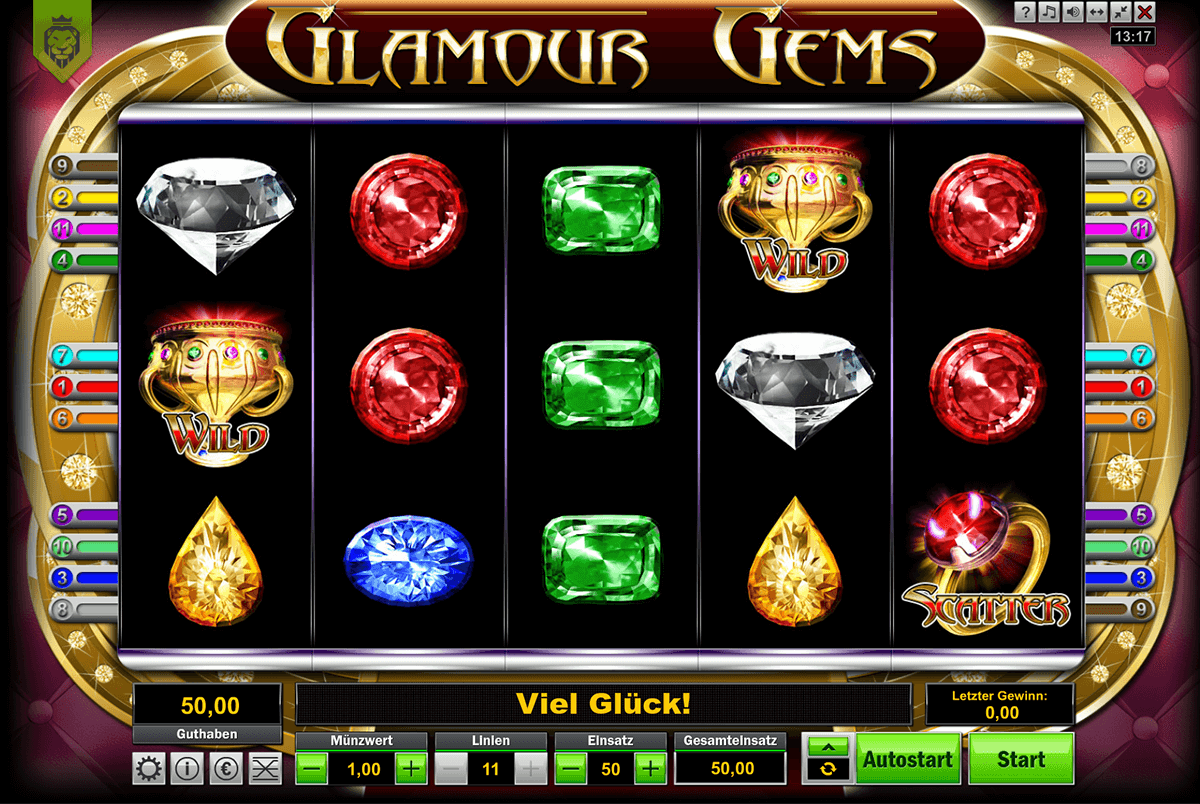 glamour gems lionline casino slots 