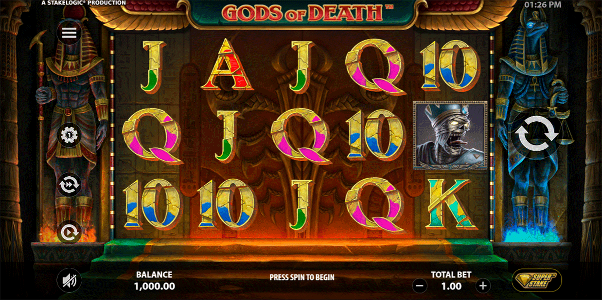 gods of death stake logic casino slots 