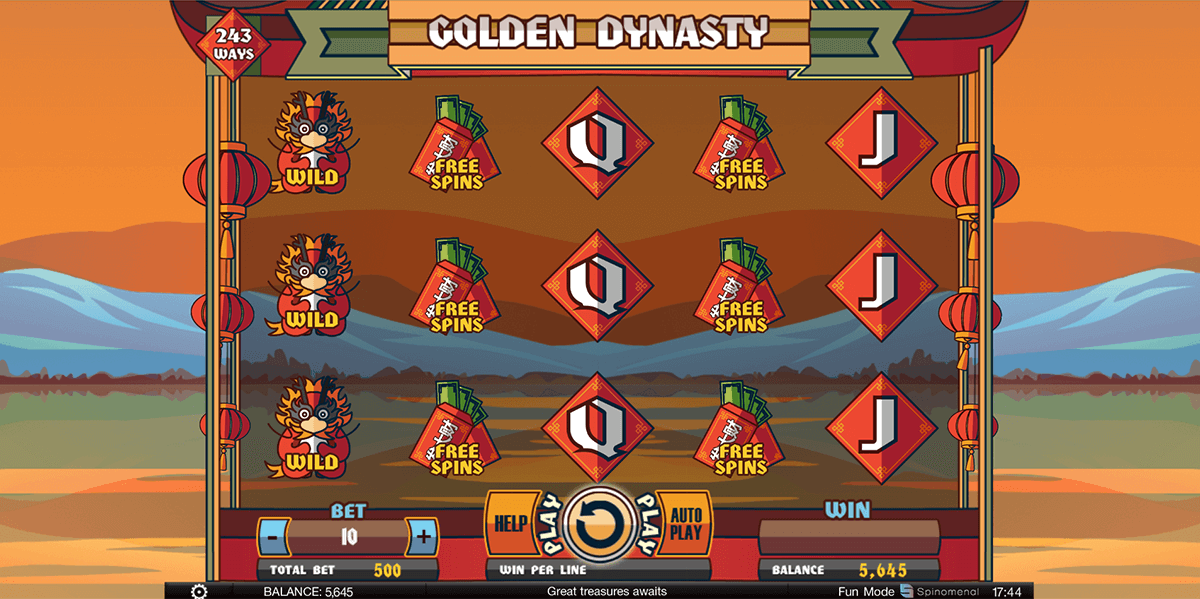 golden dynasty spinomenal casino slots 
