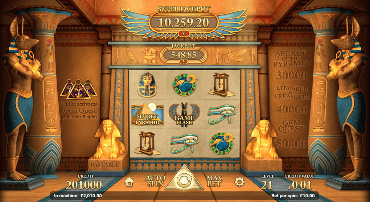 golden pyramid magnet gaming casino slots 