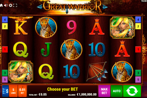 Great Warrior Gamomat Casino Slots 