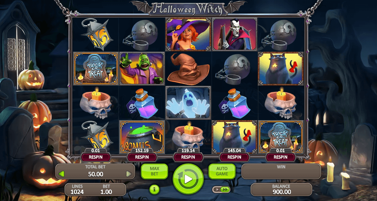 halloween witch booongo casino slots 