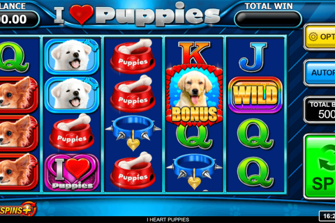 I Heart Puppies Inspired Gaming Casino Slots 
