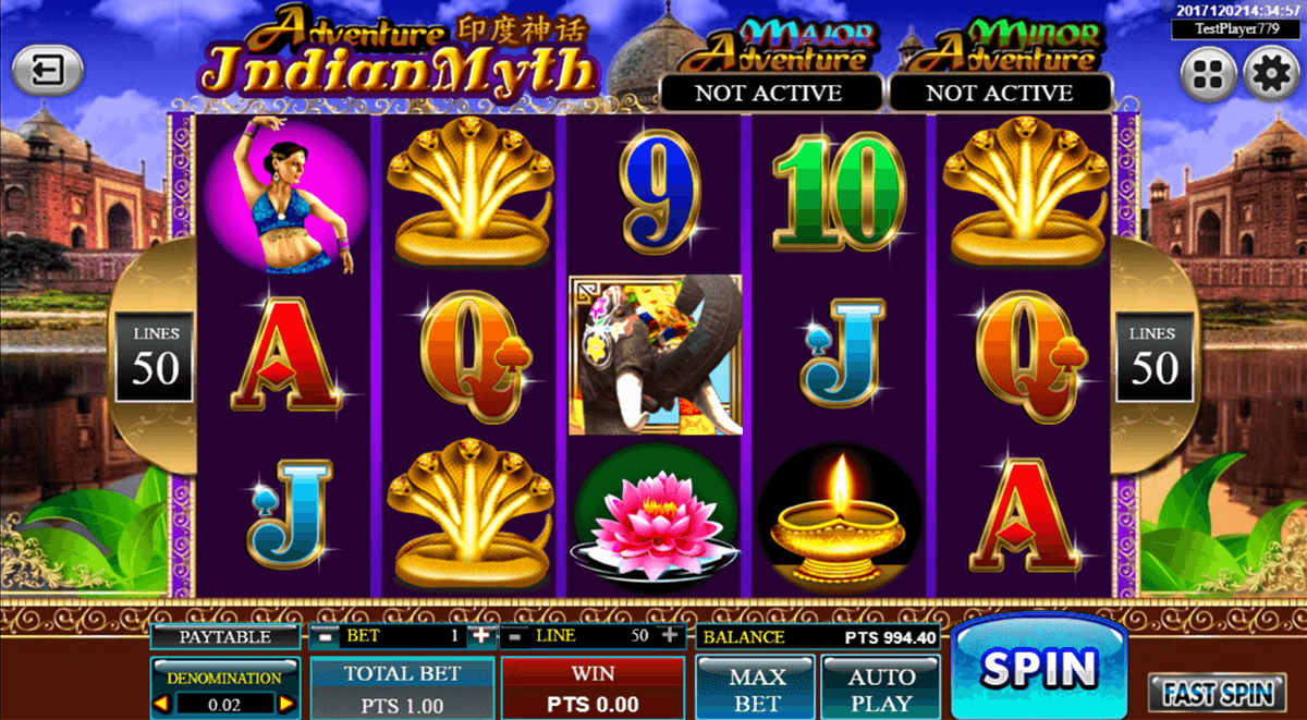 indian myth spadegaming casino slots 