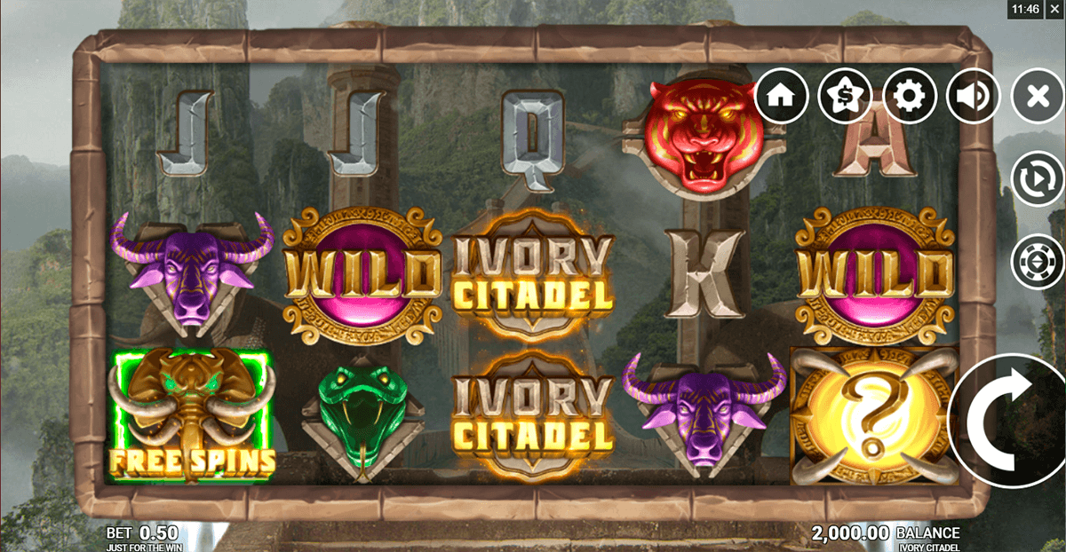 ivory citadel just for the win casino slots 
