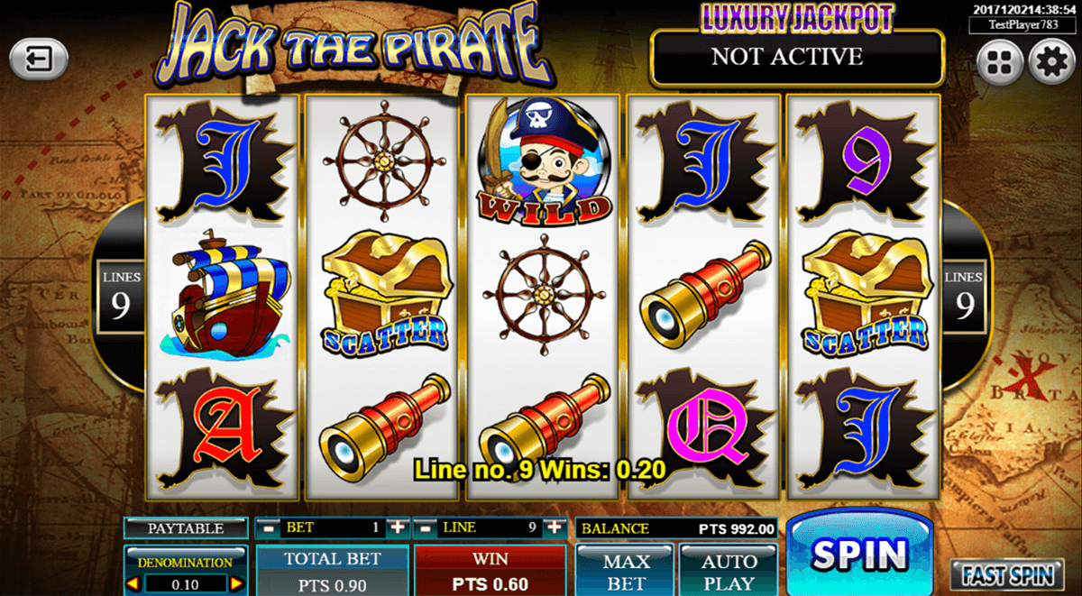 jack the pirate spadegaming casino slots 