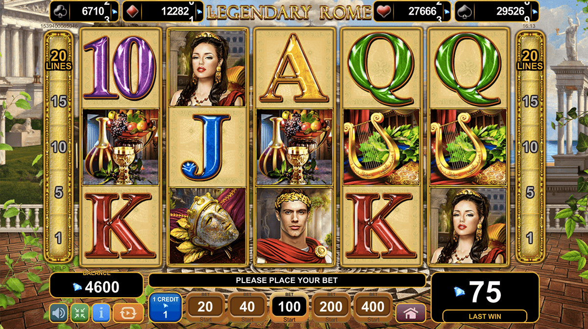 legendary rome egt casino slots 