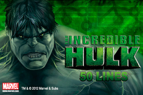 The Incredible Hulk 50 Lines Playtech 