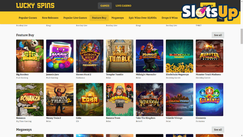 Lucky Spins Casino Games
