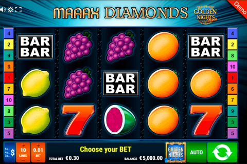 Maaax Diamonds Golden Nights Bonus Gamomat Casino Slots 