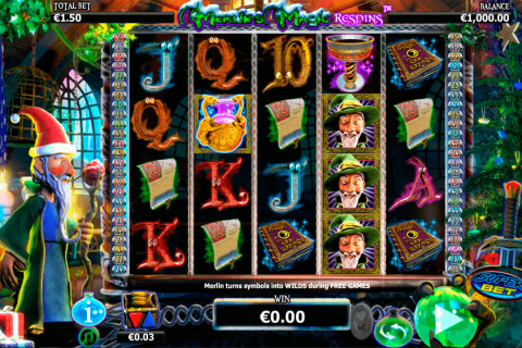 Merlins Magic Respins Christmas Nextgen Gaming Casino Slots 