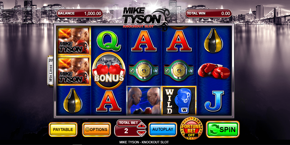 mike tyson inspired gaming casino slots 