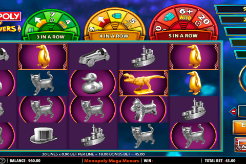Monopoly Mega Movers Wms Casino Slots 