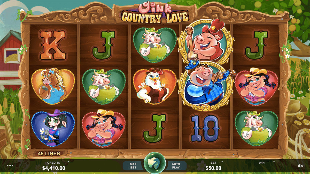 oink country love microgaming casino slots 